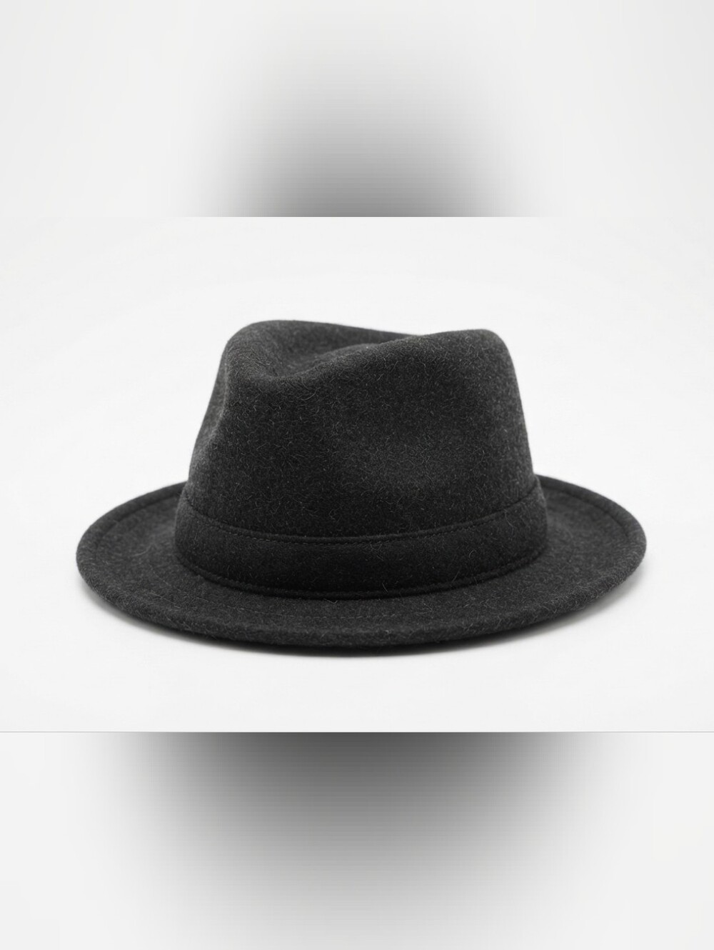 Goorin Bros Dark Gray Wool Felt Fedora Trilby Hat Vintage Style Unisex
